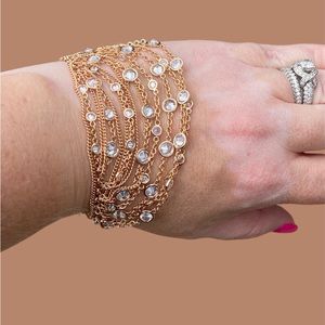EUC Rose Gold Crystal Kendra Scott Bracelet